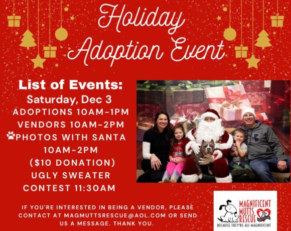 Holiday Adoption Event December 3rd