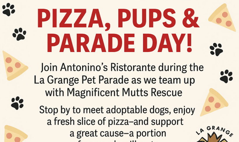 Antonino’s Pizza with Pups @ La Grange Pet Parade Antonino’s Pizza with Pups @ La Grange Pet Parade